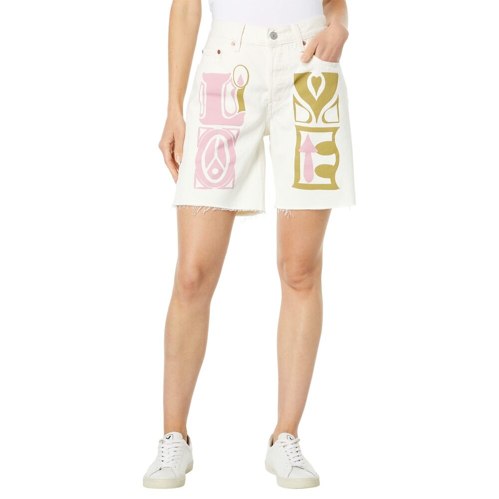 Levis 90s 501 Shorts Birthday Light Wash 26